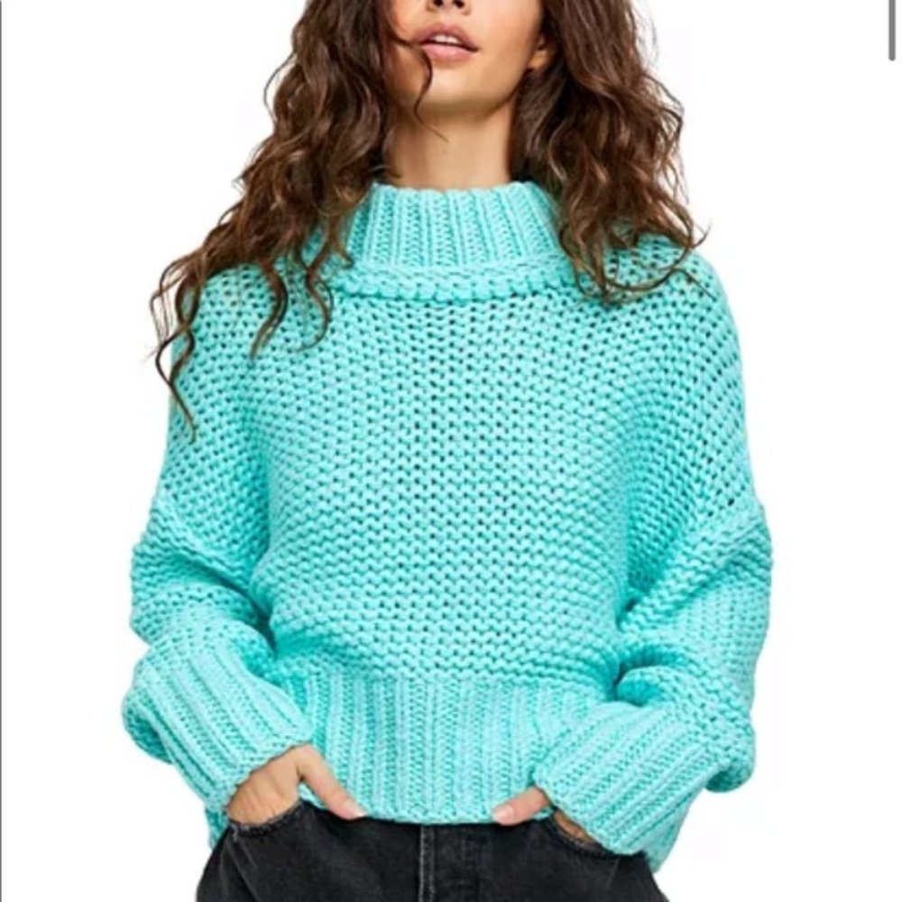 Free People My Only Sunshine chunky knit sweater